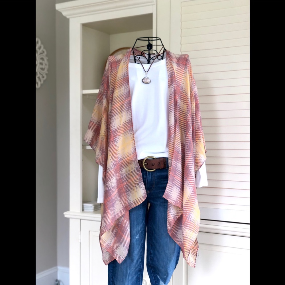 Adorable Plaid Kimono